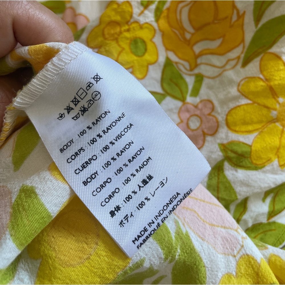 Faithfull the Brand Midi Dress Jolene Floral Print (Size 2) - Picture 7 of 10